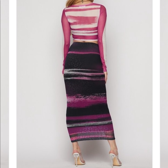 Multi color skirt set - Picture 3 of 3